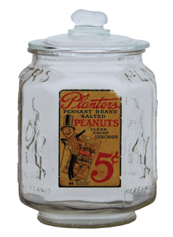 planters jar peanuts glass jars peanut planter vintage antique advertisingantiques bottles old